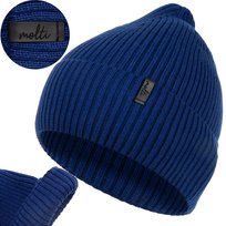 Czapka JESIENNA bawełniana ZIMOWA męska BEANIE jednowarstwowa 55-60 Molti