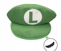 Czapka Luigiego Luigi Zielona Super Mario Bros Wąsy Cospaly Halloween Gra