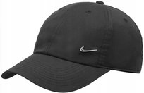 CZAPKA MĘSKA NIKE METAL Z DASZKIEM SWOOSH BLACK BEJSBOLÓWKA METALOWE LOGO Nike