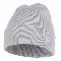 Czapka Męska Zimowa Ocieplana Polarem Klasyczna Gruba Prosta Moraj Grey