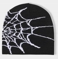 Czapka pajęczyna spider pająk beanie w stylu Y2K czarna streetwear Inna marka