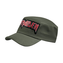 czapka patrolówka IRON MAIDEN - LOGO  KHAKI RED Inna marka