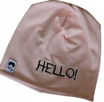 Czapka różowa HELLO!