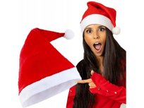 Czapka Świętego Mikołaja Strój Mikołajki Święta