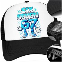 Czapka Z Daszkiem 67 Six SevenCzarna Bejsbolówka Dla Dziecka Regulowana Inna marka