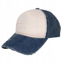 Czapka z daszkiem bawełniana bawełna męska damska vintage przecierana 04 ARTEX_FASHION