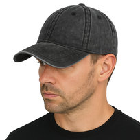 Czapka z daszkiem bejsbolówka damska męska jeans czarna