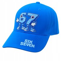 Czapka z Daszkiem Dziecięca Bawełniana Regulacja Six Seven 67 Brainrot Turkusowa ARTEX FASHION