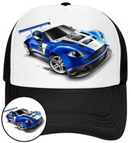 Czapka z Daszkiem Hot Wheels Czarna z Nadrukiem Na Lato Siatka Bejsbolówka