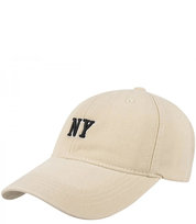 Czapka z daszkiem jeans cieniowana regulowana unisex haft NY Agrafka