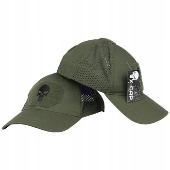 Czapka Z Daszkiem Khaki Wojskowa Punisher Dżokejka - Xtech