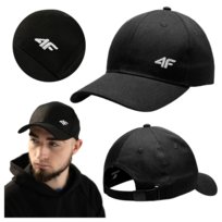 Czapka Z Daszkiem Męska 4F 4Fwss24Acabm357-20S Czarny Roz. L 4F