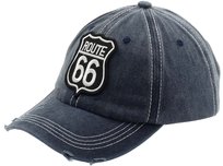 Czapka Z Daszkiem Męska Bejsbolówka Jeansowa Route 66 Niebieska Patrolówka Inna marka