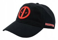 Czapka z daszkiem męska młodzieżowa Marvel Deadpool 55-60cm Haft Czarna Inna marka
