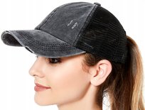 Czapka z daszkiem na KUCYK Ponytail Otwór KITKĘ Edibazzar