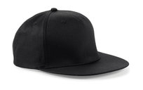 Czapka Z Daszkiem Raperska Snapback 5-Panelowa Beechfield Czarna Beechfield
