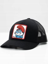 Czapka Z Daszkiem Trucker Męska Damska Czarna Smerfy Papa Smerf Patch Uni inna (Inny)