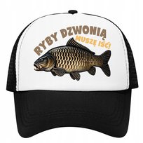 Czapka z daszkiem trucker siateczka tirówka dla wędkarza wędka ryby karp 04 Inna marka