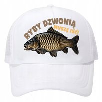Czapka z daszkiem trucker siateczka tirówka dla wędkarza wędka ryby karp 07 Inna marka
