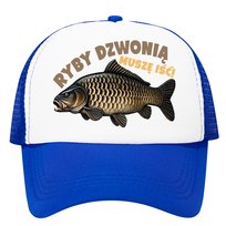 Czapka z daszkiem trucker siateczka tirówka dla wędkarza wędka ryby karp 08 Inna marka