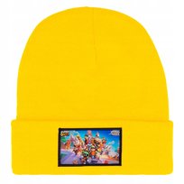 CZAPKA ZIMOWA CIEPŁA ŻÓŁTA DZIECIĘCA Z MOTYWEM FALLGUYS WIELE WZORÓW