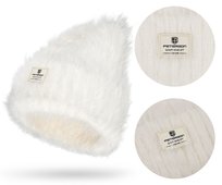 Czapka zimowa damska ciepła jesienna wygodna modny elastyczna Peterson biała