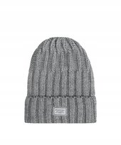 Czapka Zimowa Damska Męska Beanie Warkoczowy Splot PUCCINI Szara CZ2313 4A