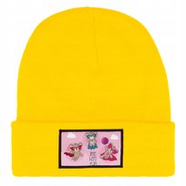 Czapka Zimowa Dziecięca LITTLE HERO TEAM Kreskówki Prezent Wzory Żółta