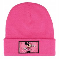 Czapka Zimowa Dziecięca MINNIE MOUSE MODNA Myszki Prezent Wzory Różowa