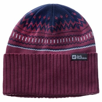 Czapka Zimowa Jack Wolfskin Hornberg Beanie Wild Berry - Jack Wolfskin