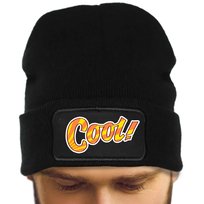 CZAPKA ZIMOWA MĘSKA ZIMA CZARNA ONESIZE COOL Wzory