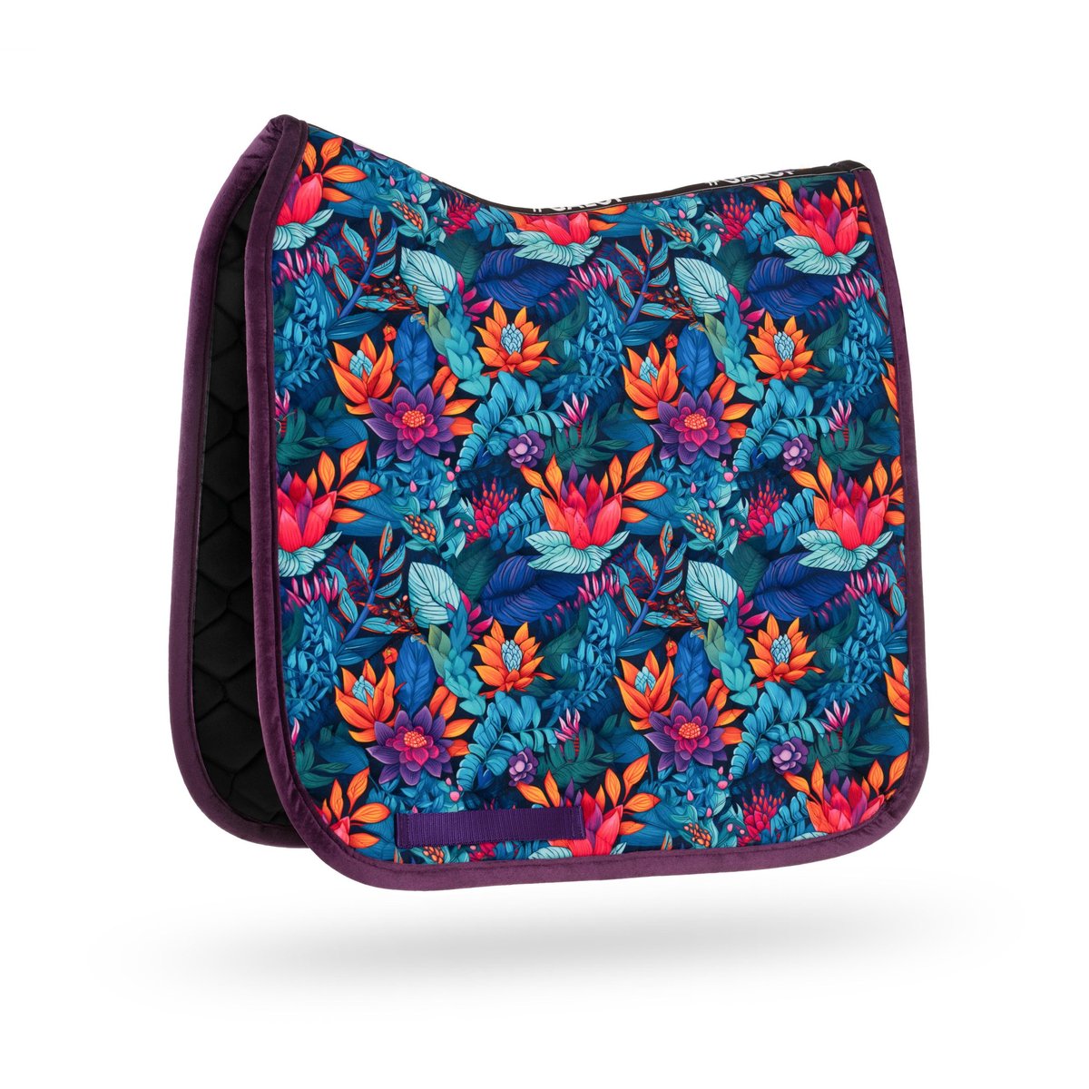 Chabraque (tapis De Selle) Eskadron Graffiti - Rose Fluo Et Marine - Taille WB DL