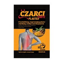 CZARCI PLASTER FORTE Przeciwbólowy, rozgrzewający plaster z kurkumą, arniką Milapharm