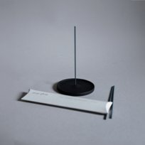 Czarna Ceramiczna Podstawka Z Kadzidełkami Black Smoke Set