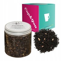 Czarna herbata ORZECHOWA sypana kruche orzechy laskowe 100g - sypana liściasta herbata PREMIUM na prezent upominek podarunek Cup&You