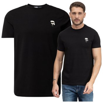 czarna koszulka meska karl lagerfeld tshirt meski czarny bawelniany r.XL - Karl Lagerfeld