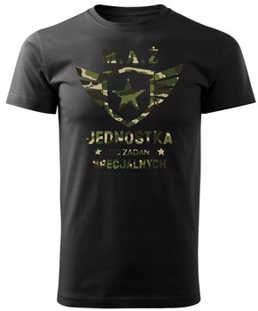 Czarna Koszulka Męża Jednostka Specjalna M Z1 - Propaganda