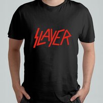 Czarna Koszulka T-shirt Męski Z Nadrukiem Slayer Hard Rock r. L #7 Atram