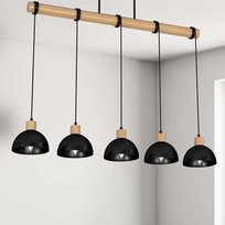 Czarna lampa wisząca ERIK MLP7227 Milagro skandynawska czarna