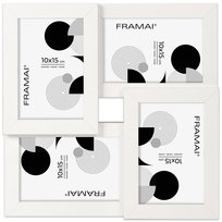 Czarna multirama HEN2 na 4 zdjęcia 10x15 cm