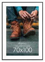 Czarna Ramka aluminiowa na zdjęcia 70x100 cm Ramki na plakaty B1 100x70 cm
