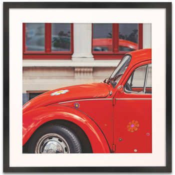 Czarna ramka na zdjęcia HEN PASS 2 50x50 cm z passe partout 50x50 (40x40) - Luca