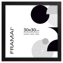 Czarna ramka na zdjęcia  w rozmiarze 30x30 cm