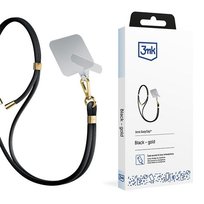 Czarna regulowana smycz na szyję do telefonu/smartfona - 3mk EasyClip Inna marka