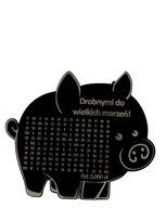 CZARNA Świnka Skarbonka DROBNYMI DO WIELKICH MARZEŃ