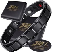 Czarna Zdrowotna Bransoletka Męska Magnetyczna Moc Boston Jewellery Boston Jewellery