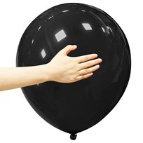 Czarne balony lateksowe 18 cali 45cm - 1 szt.
