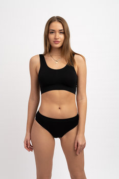 Czarne Bezszwowe Figi z Niskim Stanem Majtki Hipster Rubenti Mini Bikini-L - Inna marka
