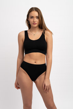 Czarne Bezszwowe Figi z Wysokim Stanem Rubenti Everyday Bikini-M - Inna marka