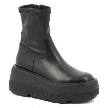 CZARNE BOTKI NA PLATFORMIE MODNE CARINII B9337-E50 R.39 - Carinii